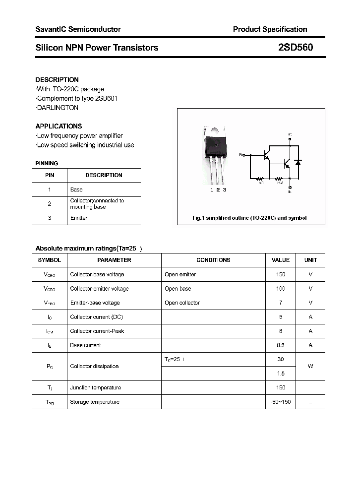 2SD560_4372842.PDF Datasheet