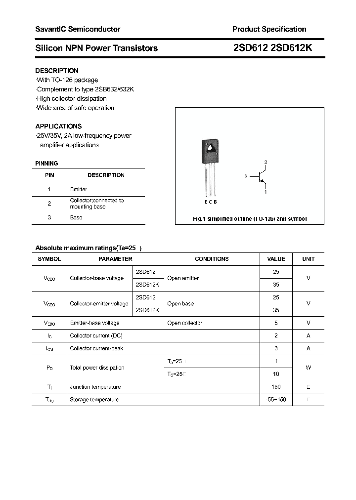 2SD612_4369750.PDF Datasheet
