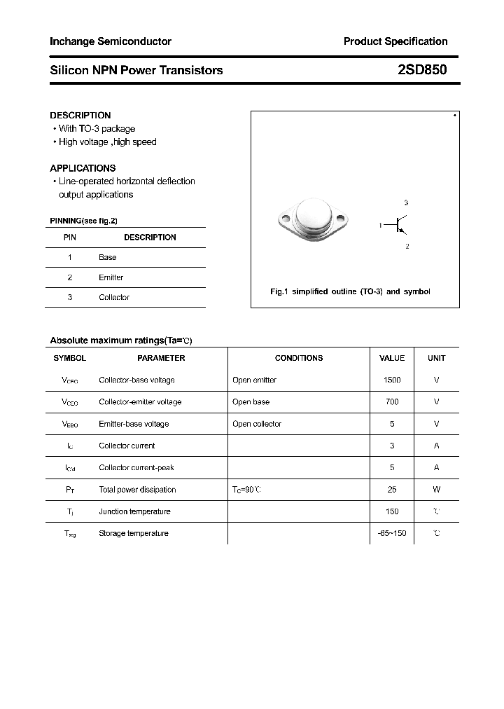 2SD850_4444718.PDF Datasheet