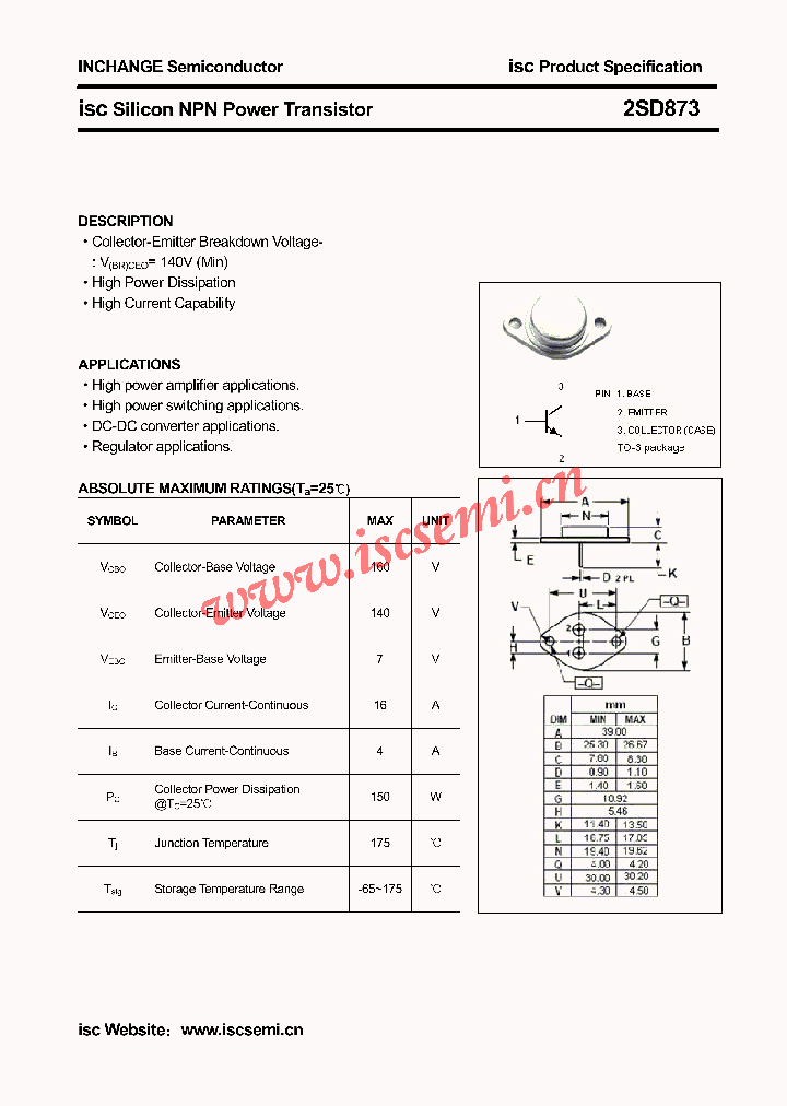 2SD873_4469288.PDF Datasheet