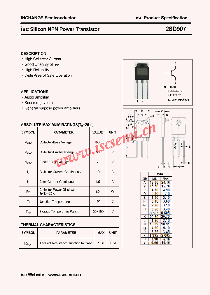 2SD907_4525312.PDF Datasheet