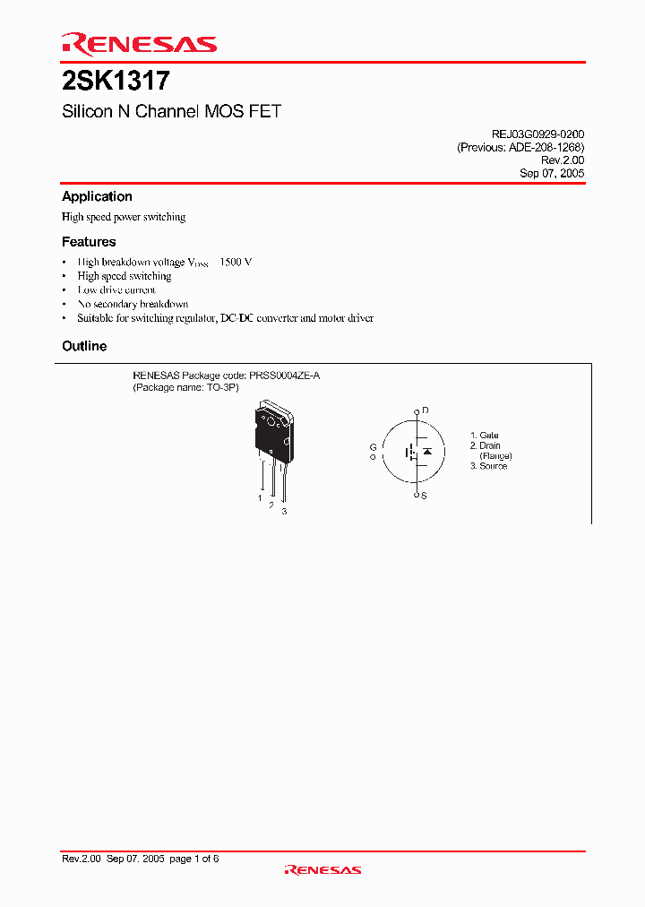 2SK1317-E_4681099.PDF Datasheet