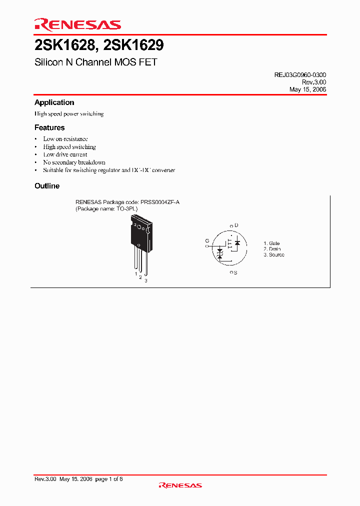 2SK1628-E_4289098.PDF Datasheet