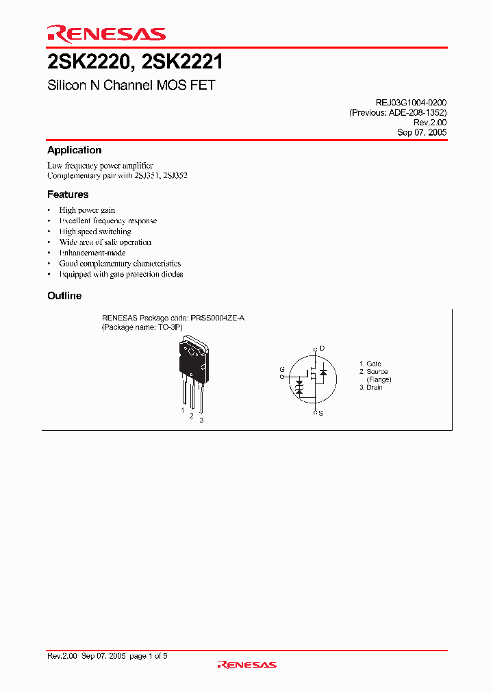 2SK2221-E_4250472.PDF Datasheet