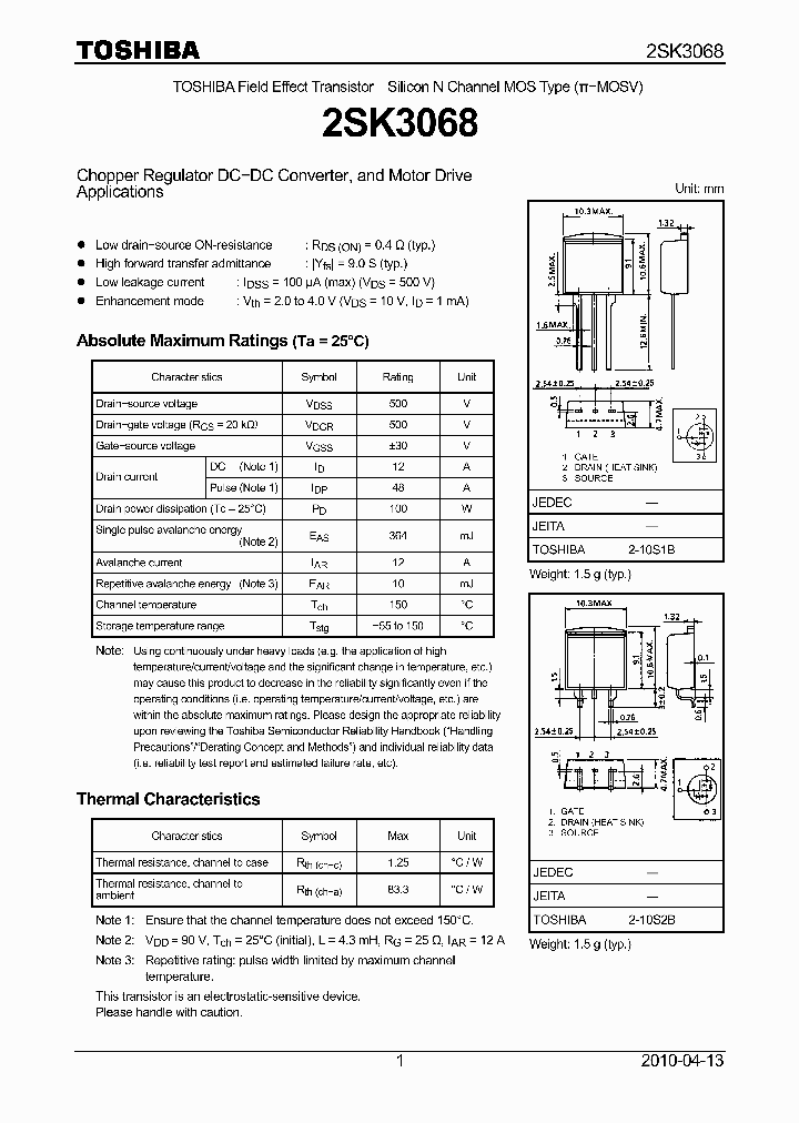 2SK306810_4592106.PDF Datasheet