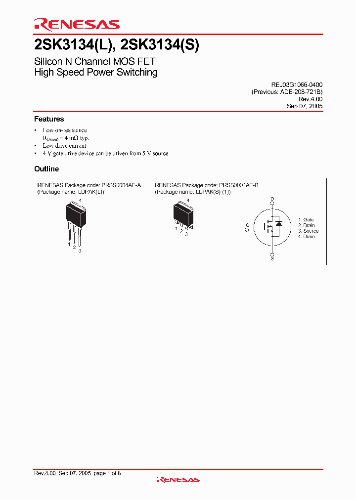 2SK3134STL-E_4325605.PDF Datasheet