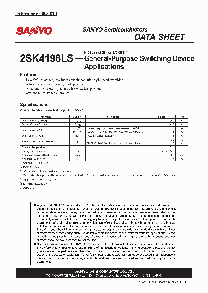 2SK4198LS_4492460.PDF Datasheet