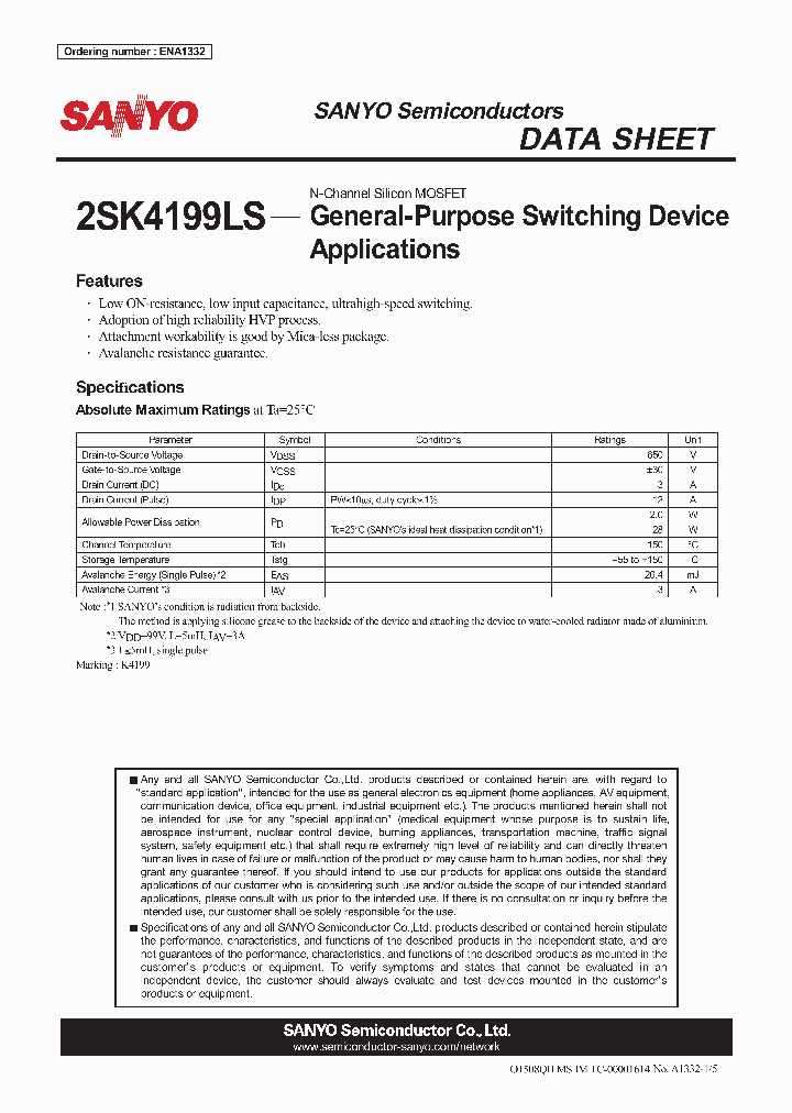 2SK4199LS_4276387.PDF Datasheet