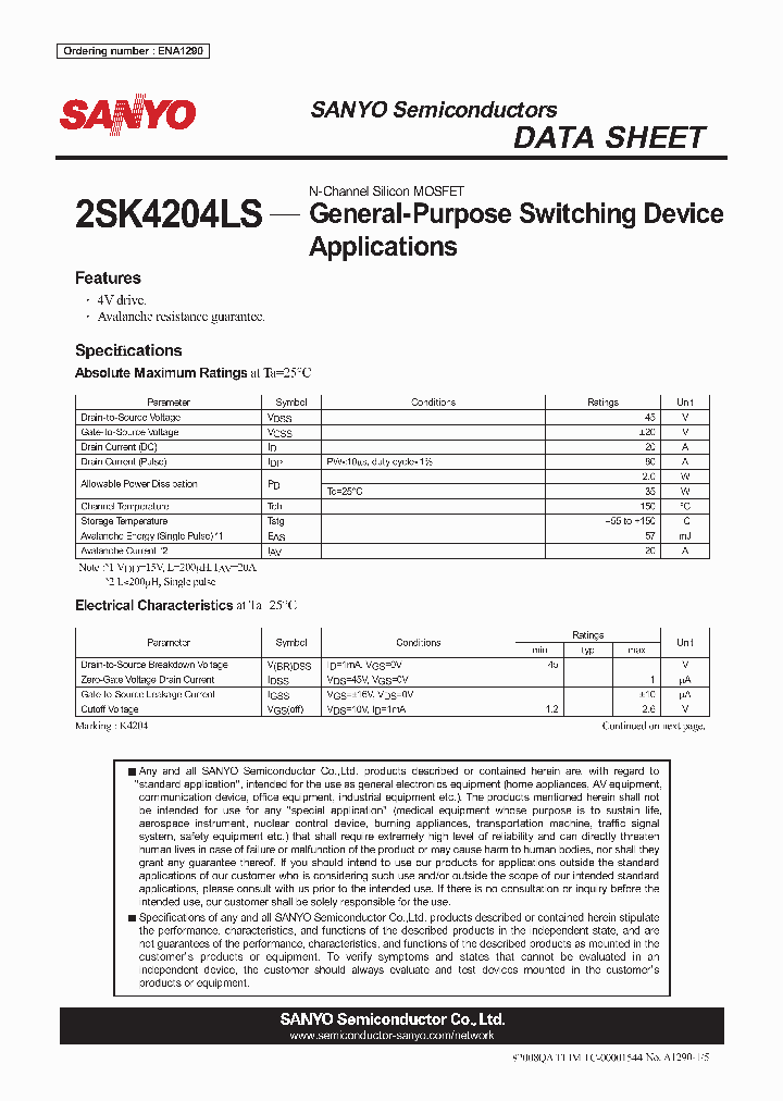 2SK4204LS_4247446.PDF Datasheet