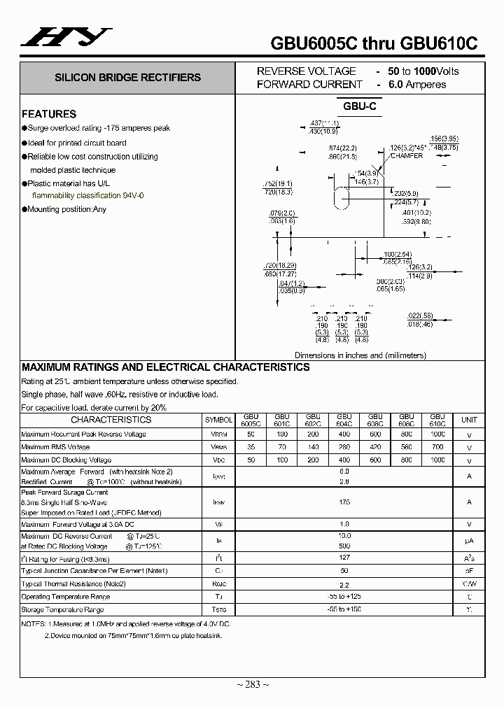 GBU6005C-GBU610C_4504995.PDF Datasheet