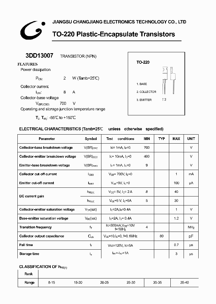 3DD13007_4462351.PDF Datasheet