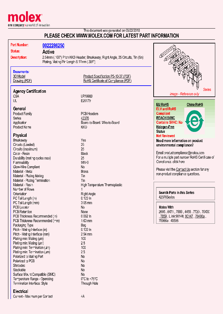 42376-0025_4886767.PDF Datasheet