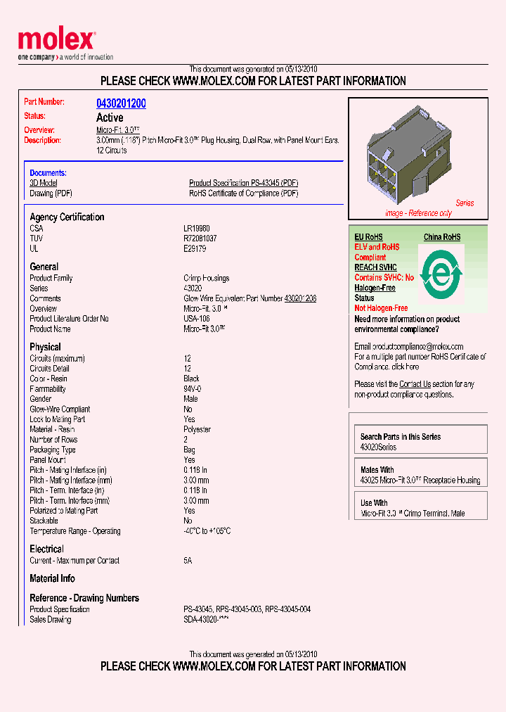 43020-1200_4901407.PDF Datasheet