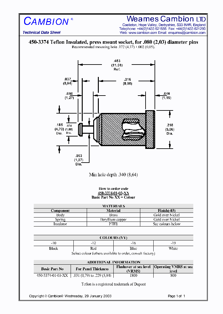 450-3374_4805469.PDF Datasheet