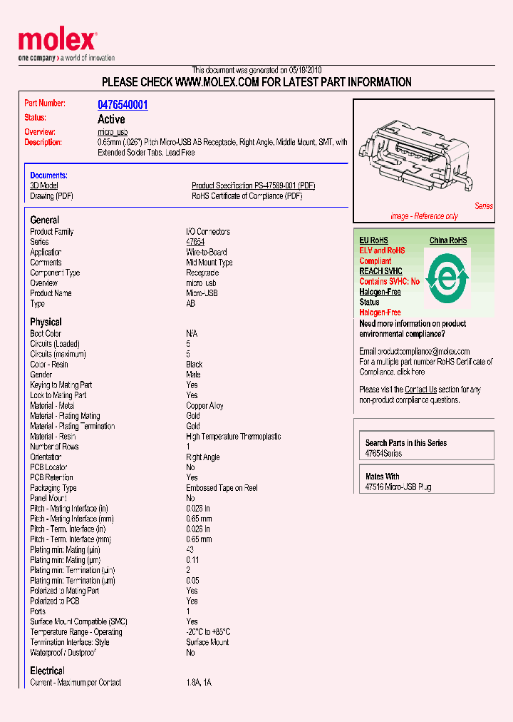 47654-0001_4918100.PDF Datasheet