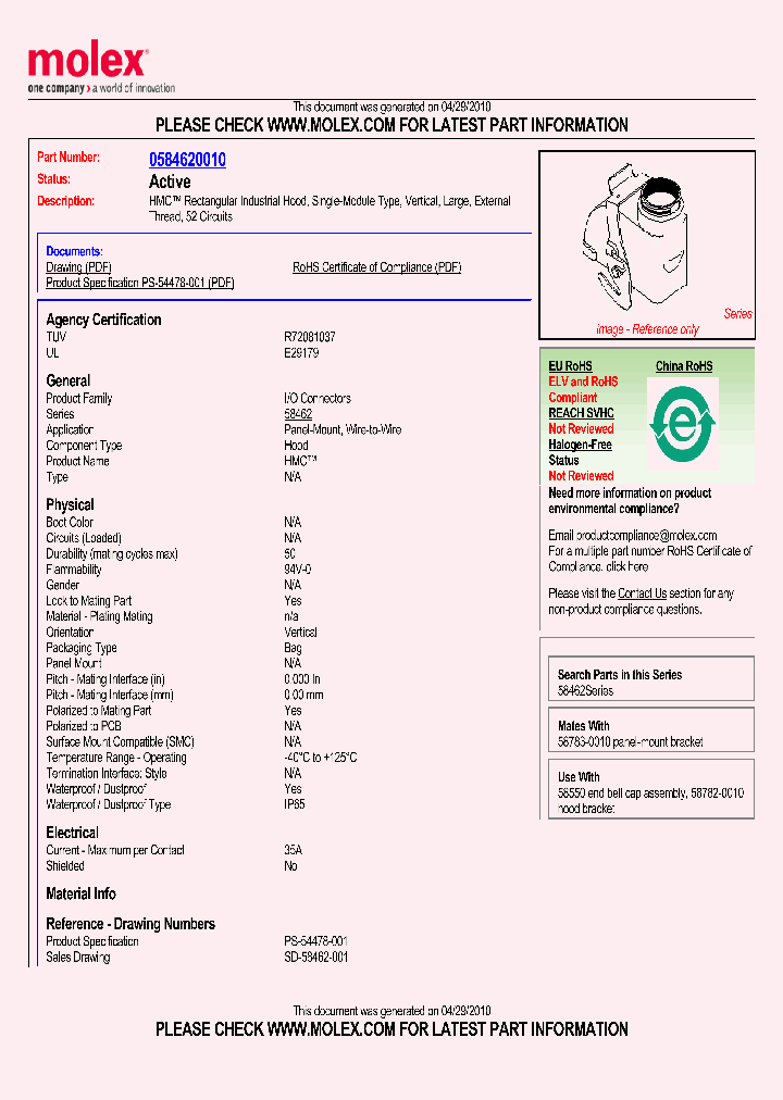 58462-0010_4910587.PDF Datasheet