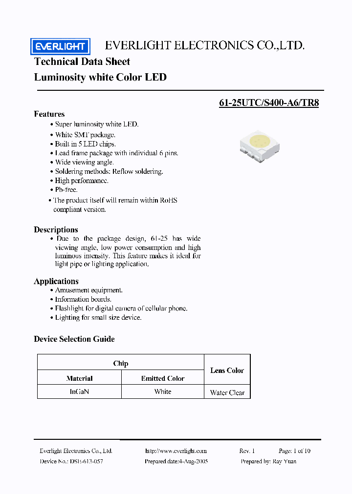61-25UTC_4862569.PDF Datasheet