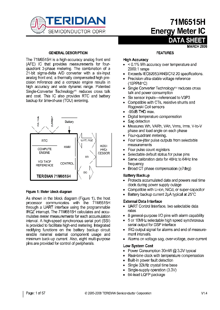 71M6515H_4577207.PDF Datasheet