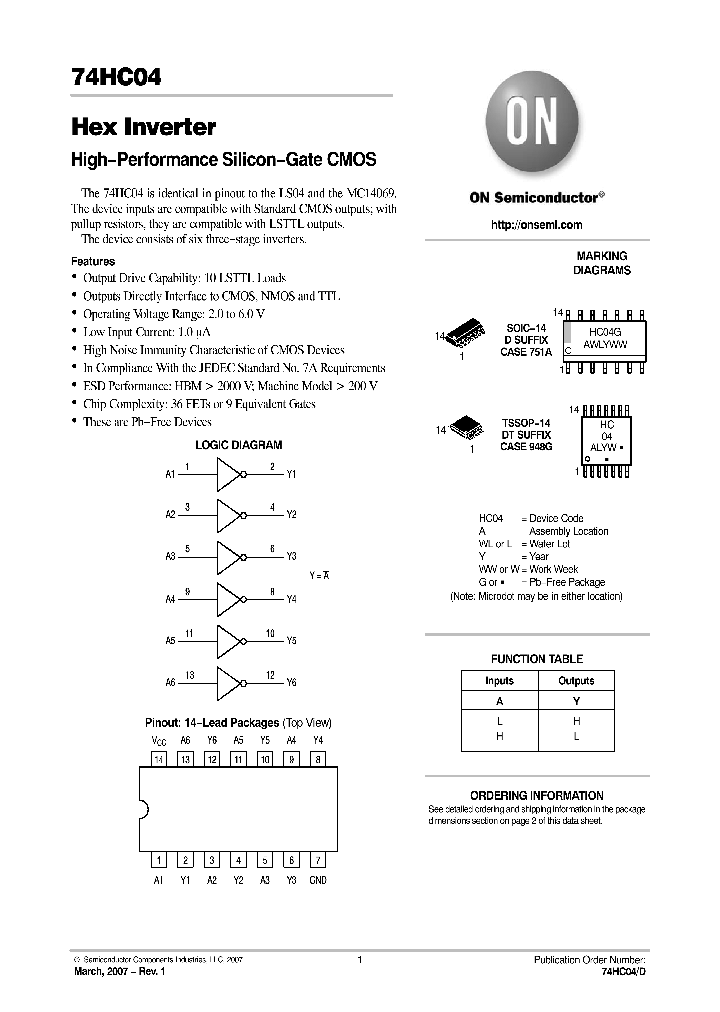 74HC04DR2G_4700058.PDF Datasheet