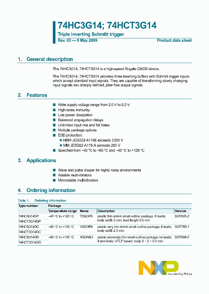 74HC3G14DC_4554561.PDF Datasheet
