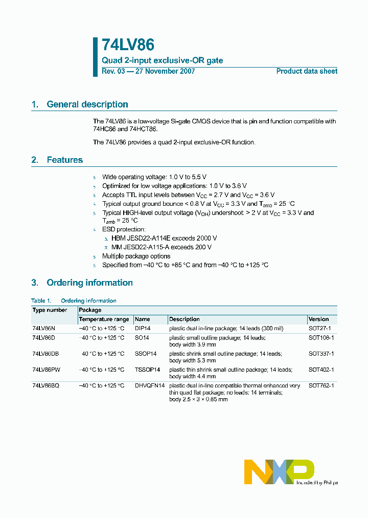 74LV86_4591497.PDF Datasheet