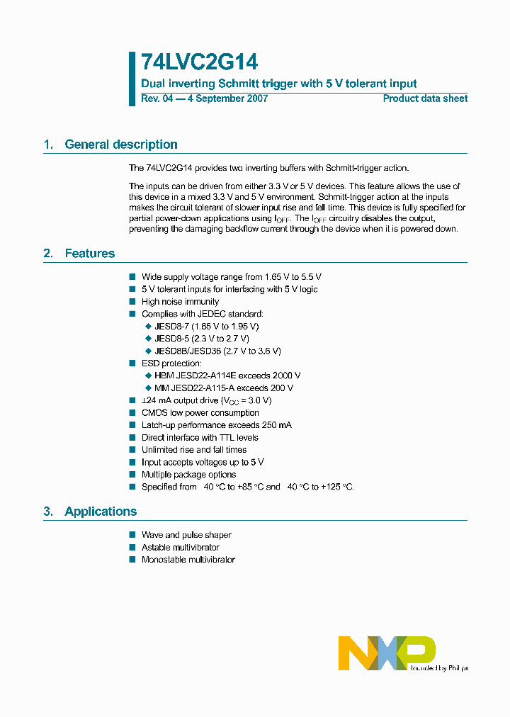 74LVC2G14GF_4907628.PDF Datasheet