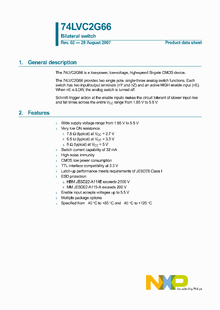 74LVC2G66_4787835.PDF Datasheet
