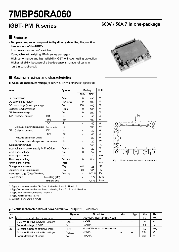 7MBP50RA060_4188528.PDF Datasheet