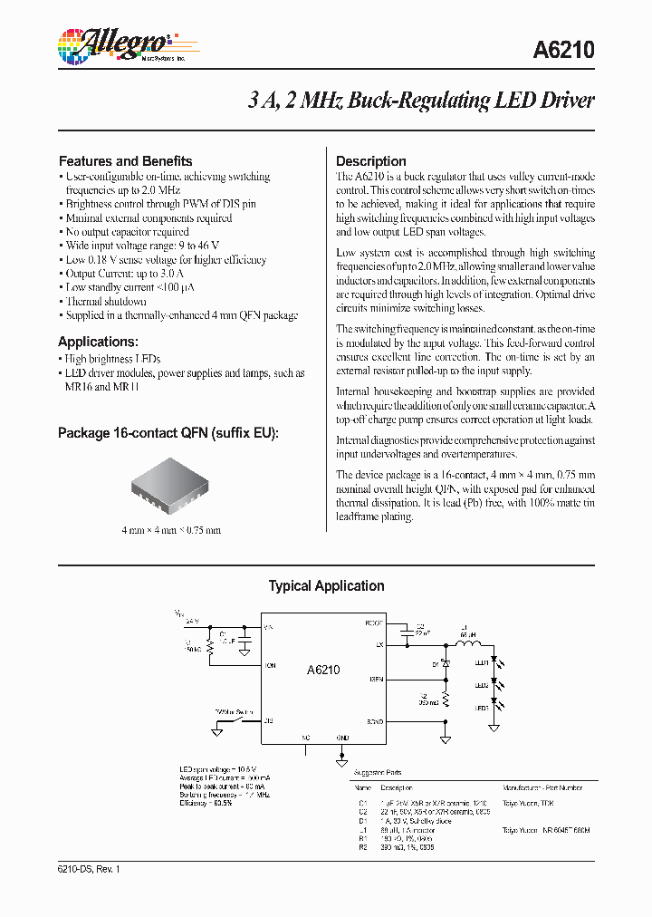A6210GEUTR-T_4507610.PDF Datasheet