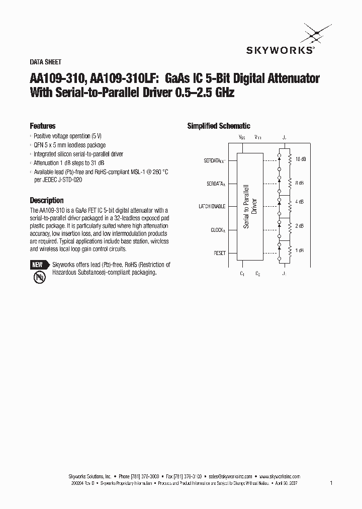 AA109-310_4308832.PDF Datasheet