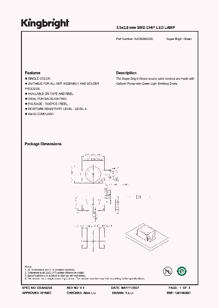 AA3528ASGC_4175061.PDF Datasheet