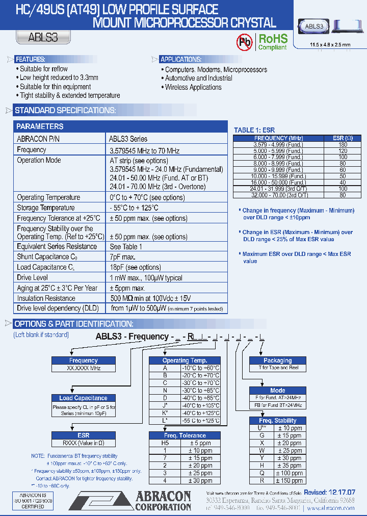 ABLS307_4780857.PDF Datasheet