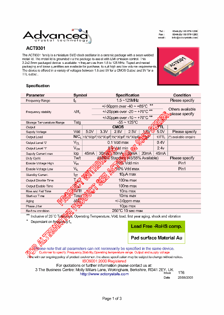 ACT9301_4371591.PDF Datasheet