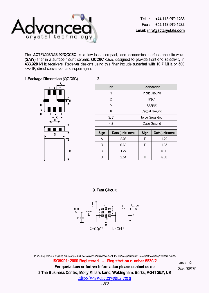 ACTF4003_4227583.PDF Datasheet