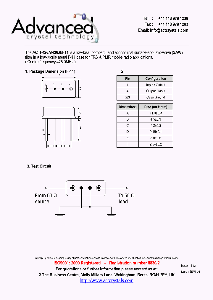 ACTF4264260F11_4172442.PDF Datasheet