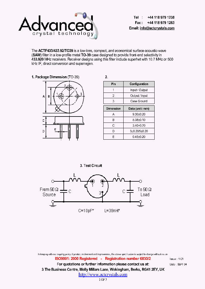 ACTF433_4240234.PDF Datasheet