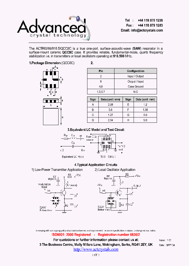 ACTR0016_4248080.PDF Datasheet