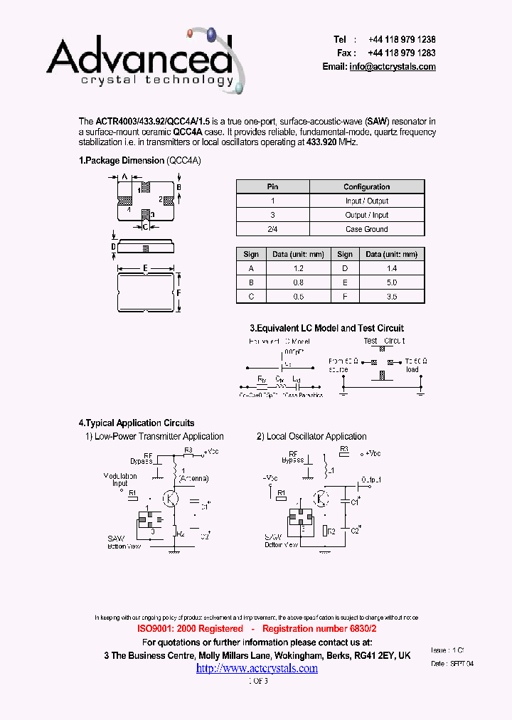 ACTR4003_4166662.PDF Datasheet