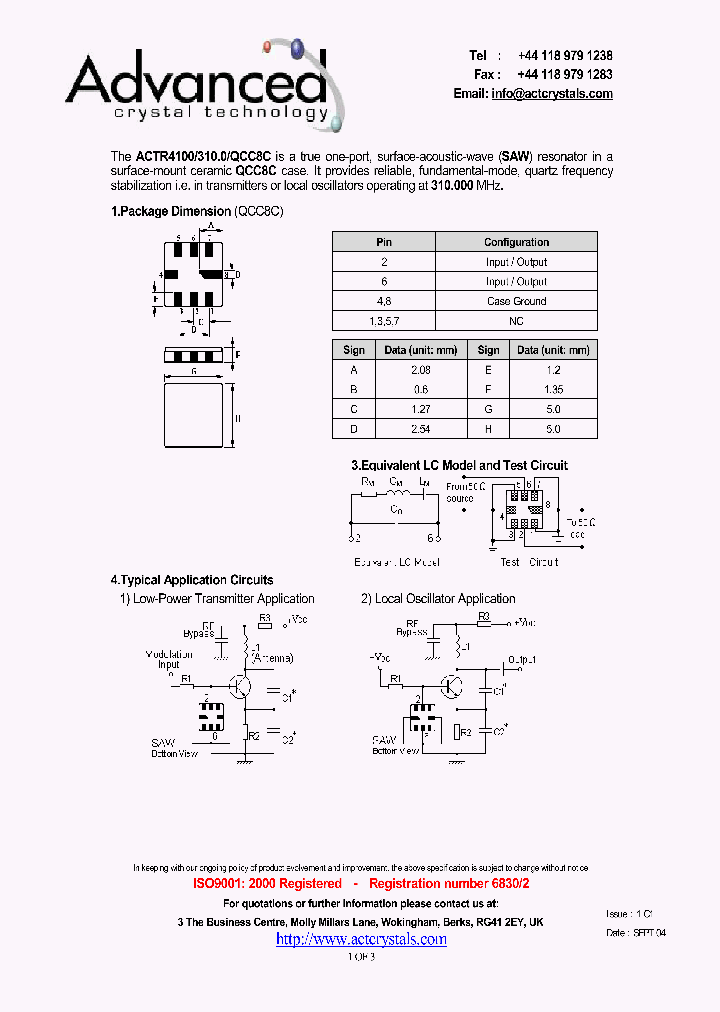 ACTR4100_4207160.PDF Datasheet