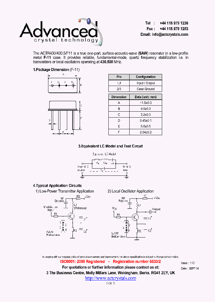 ACTR430_4558657.PDF Datasheet
