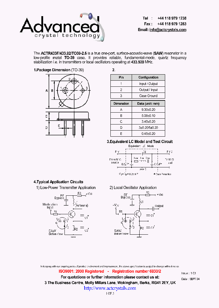 ACTR433F_4289776.PDF Datasheet