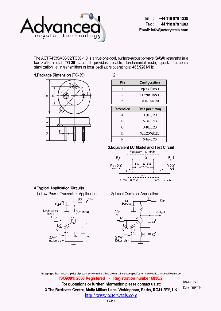 ACTR433S_4558661.PDF Datasheet
