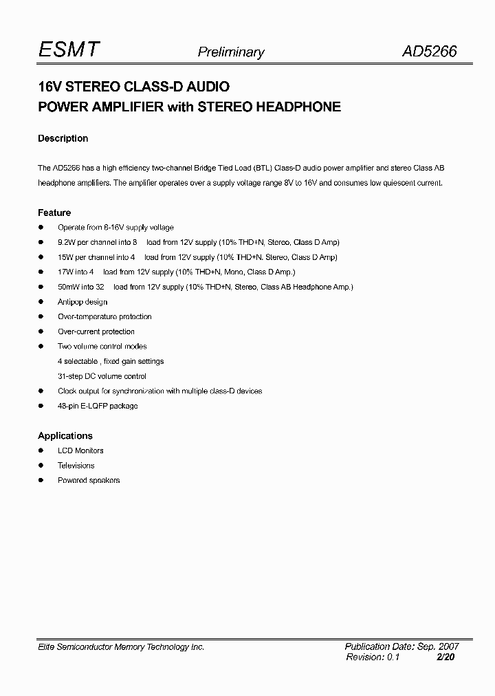 AD5266_4449122.PDF Datasheet