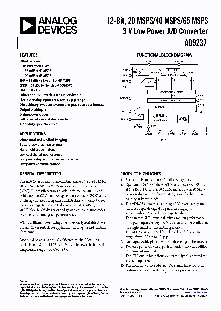 AD9237BCP-20EB_4659804.PDF Datasheet