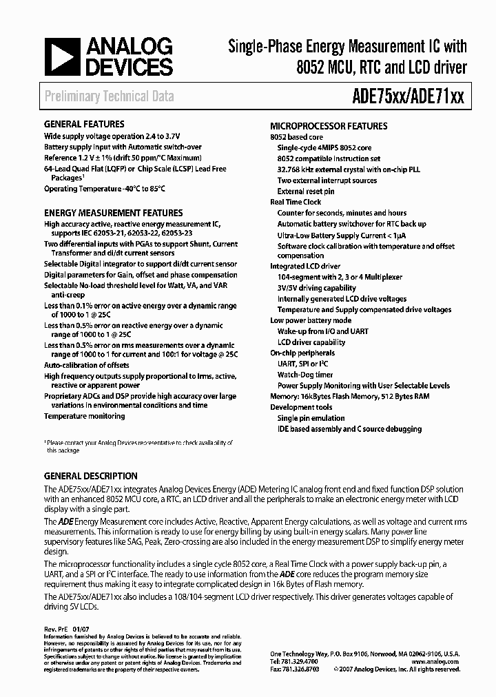 ADE7169ACPZF16-RL1_4209565.PDF Datasheet