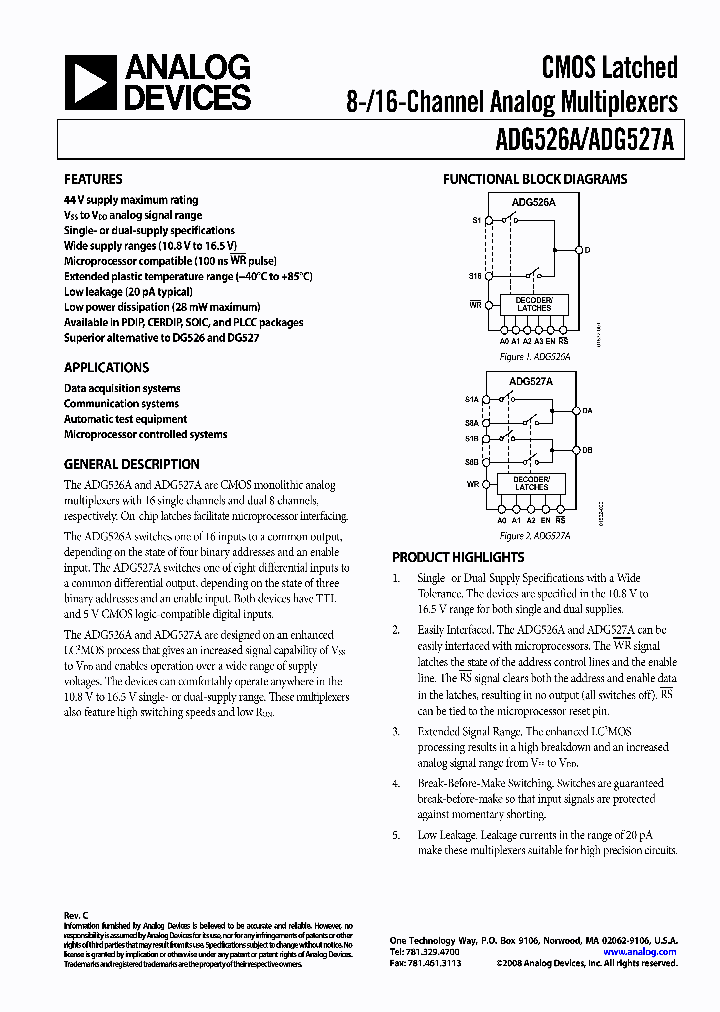ADG526AKNZ_4173360.PDF Datasheet