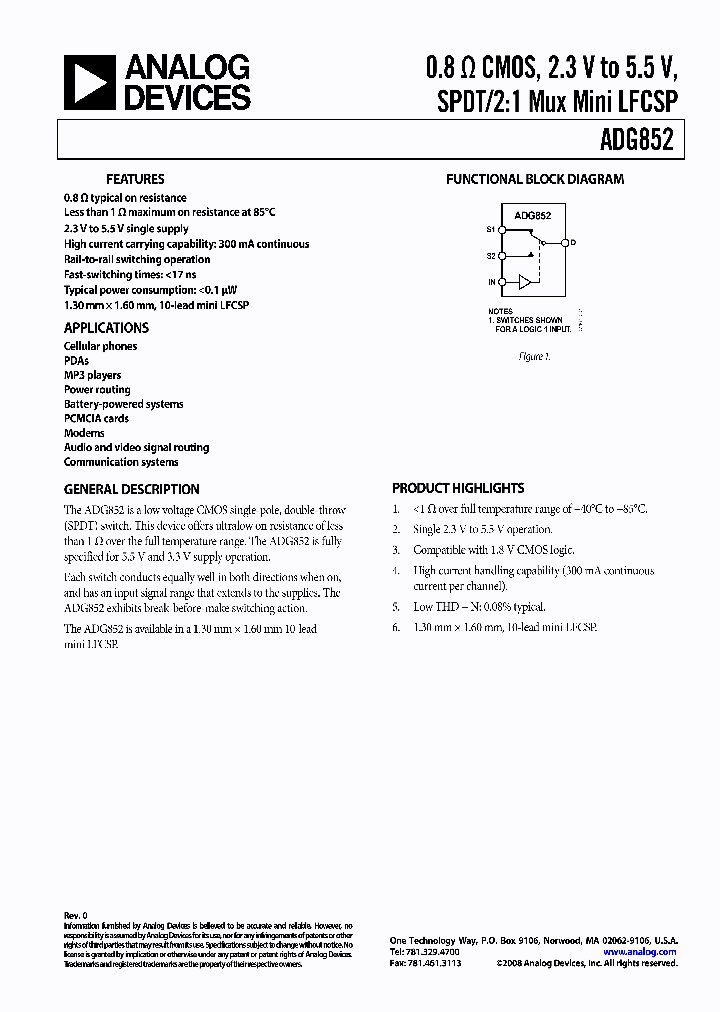 ADG852_4255977.PDF Datasheet