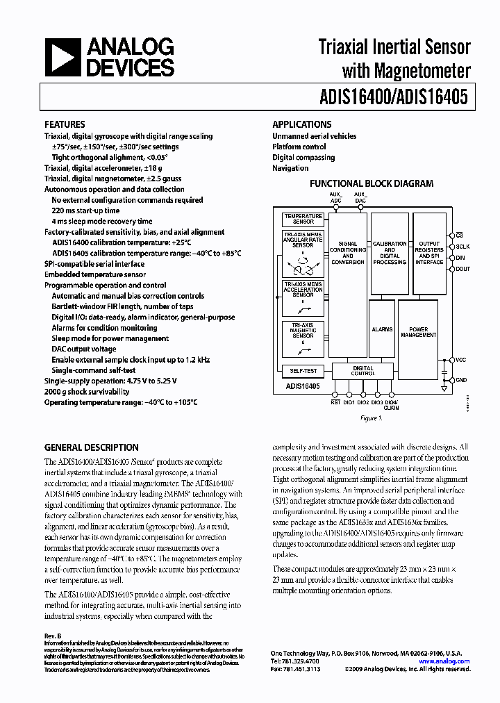 ADIS16400_4603995.PDF Datasheet