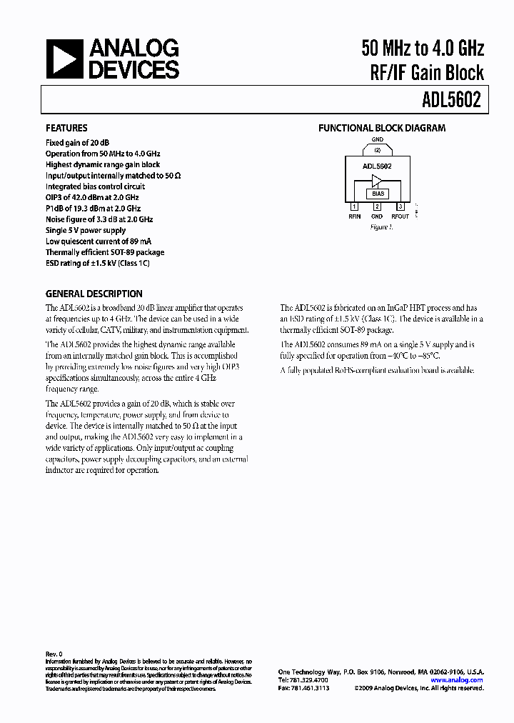 ADL5602_4500589.PDF Datasheet