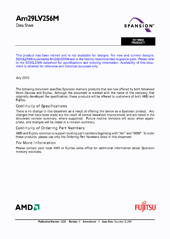 AM29LV256ML103EI_4710575.PDF Datasheet